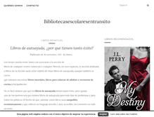 Tablet Screenshot of bibliotecasescolaresentransito.com